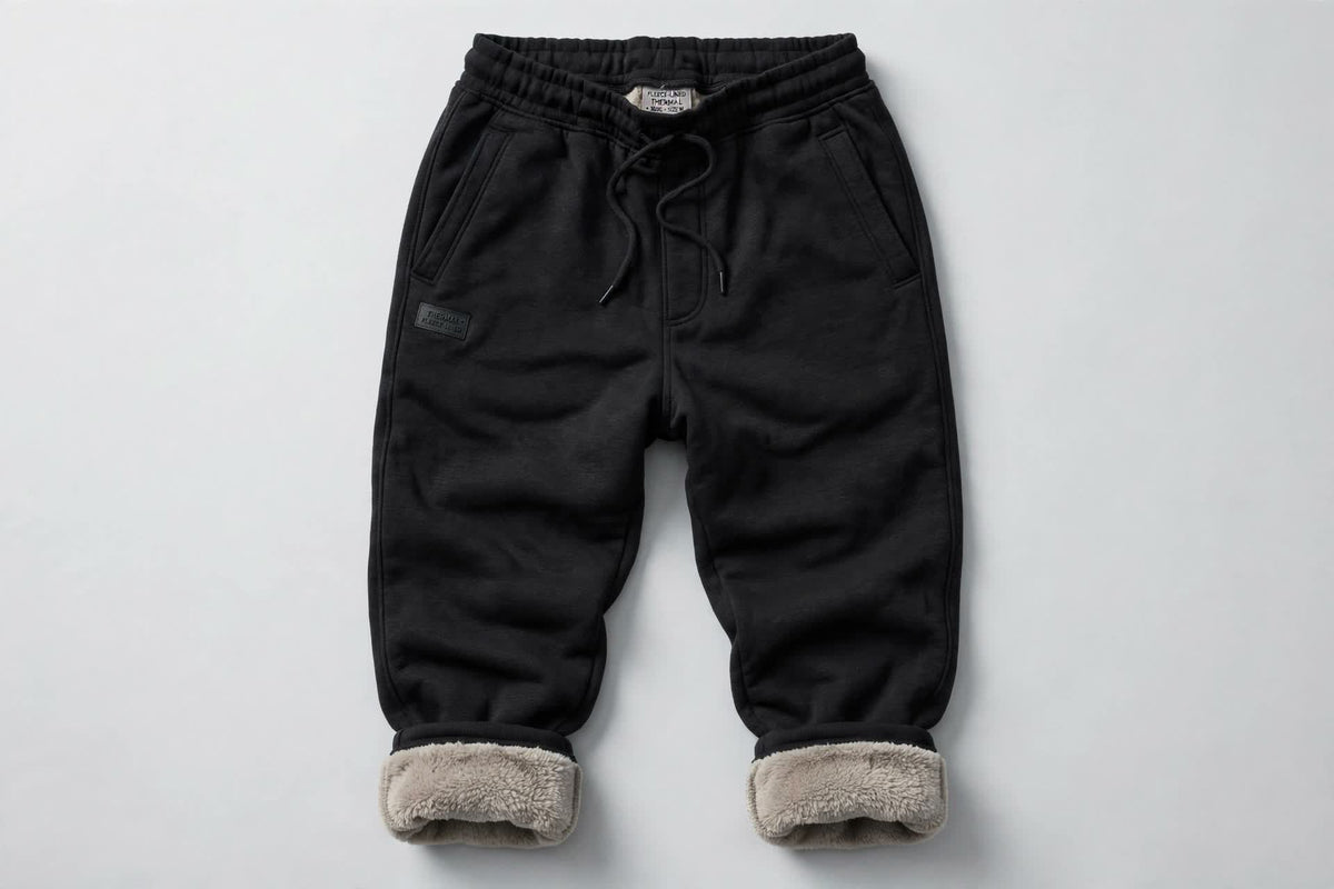 Men's Fleece-Lined Thermal Joggers - Warm Winter Sweatpants