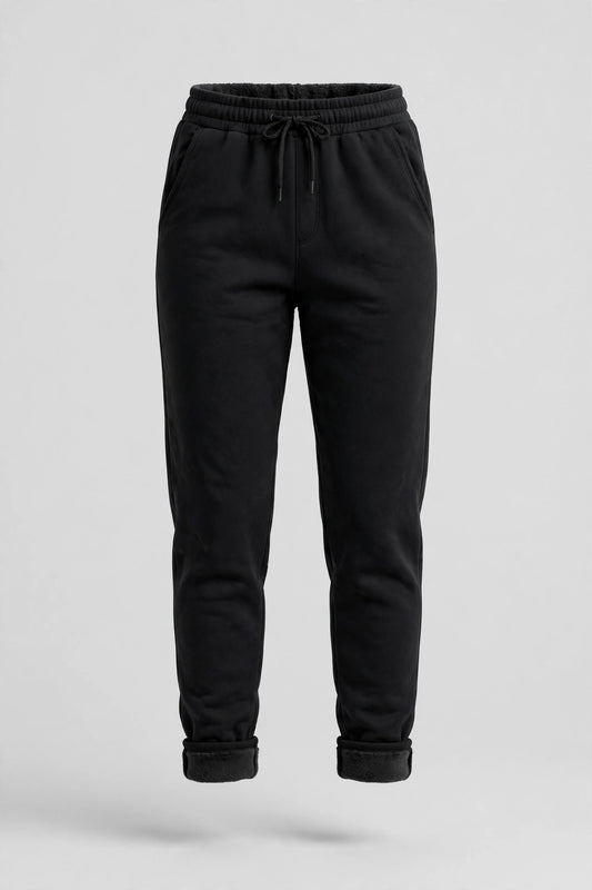 Womens Fleece-Lined Thermal Joggers - Warm Winter Sweatpants