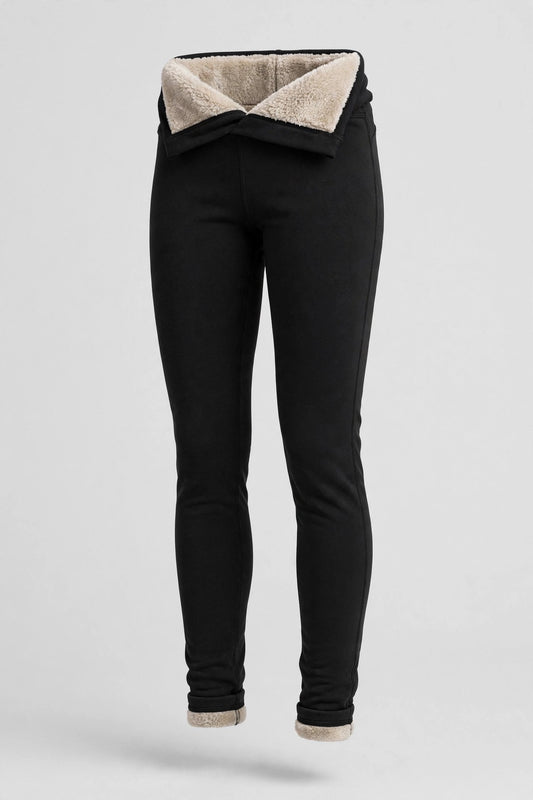 Womens Fleece-Lined Thermal Leggings - Warm Winter Tights