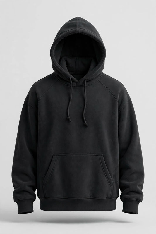 Men's Oversized Fleece Hoodie - Cozy Winter Pullover
