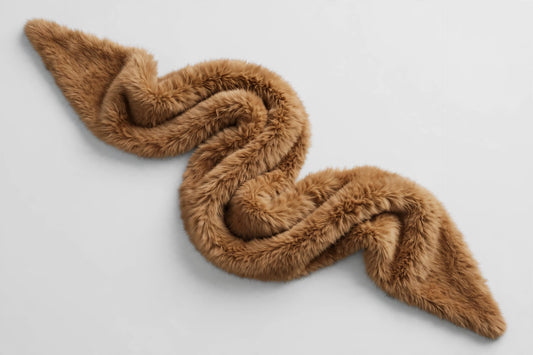 Caramel faux fur winter stole