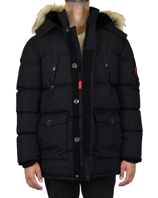 Men's Heavyweight Hooded Winter Parka - Warm Long Coat - photo 1